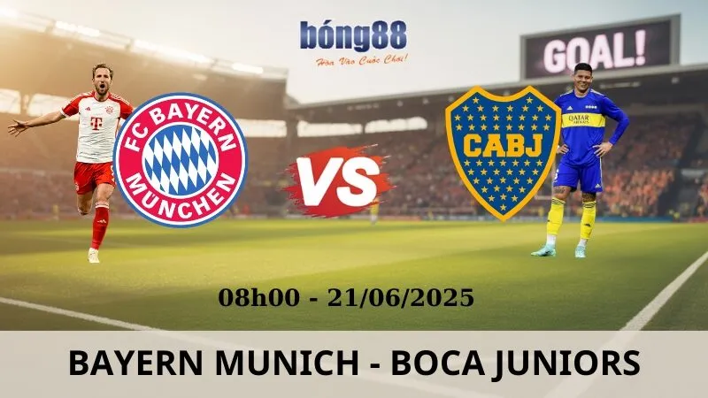 Nhận Định Bóng Đá - Bayern Munich vs Boca Juniors 21/06/2025